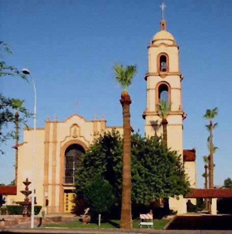 carnets de voyage usa - phoenix down town - mission church arizona