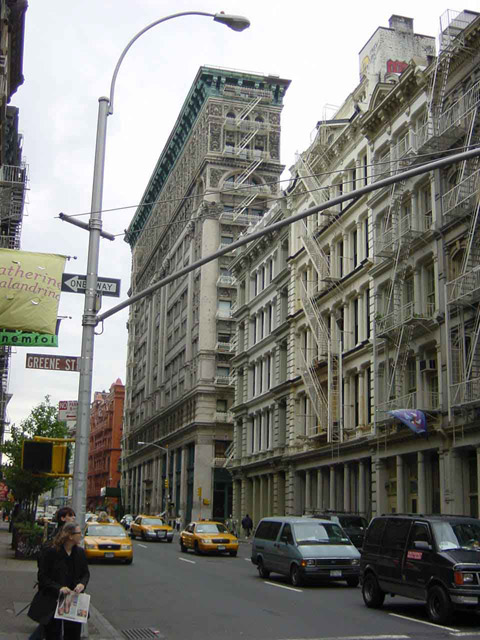 new york - greene street - cast iron building