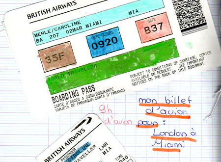 carnets de voyage usa - voyage de caroline merle pour miami