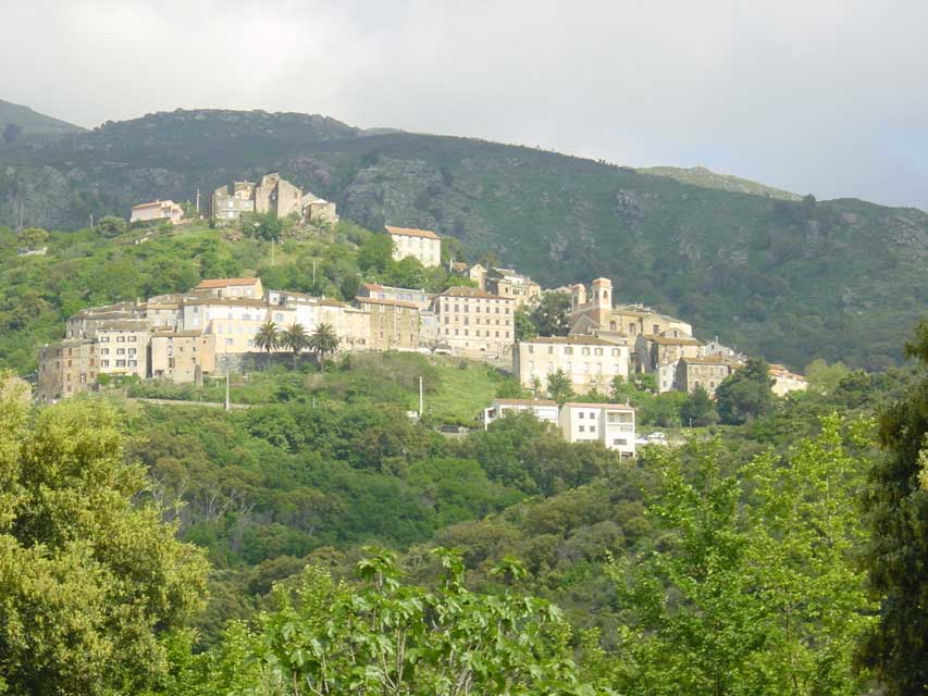 carnets de voyage corse - le nebbio - oletta et l'glise saint andr - vue du couvent saint-franois