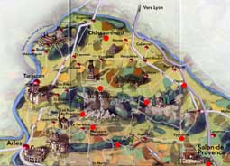 carnets de voyage france - escapade saint-rmy de provence et les alpilles - carte du circuit