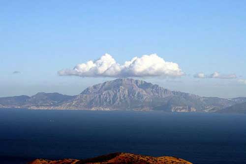 carnets de voyage espagne - tarifa - les ctes africaines vues du mirador el etrecho