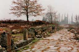 carnets de voyage grce - ancienne voie romaine menant  dion