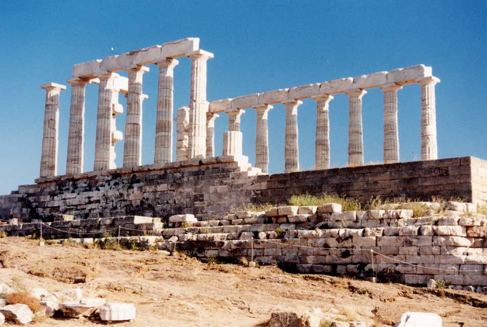 carnets de voyage grce - cap sounion, temple poseidon