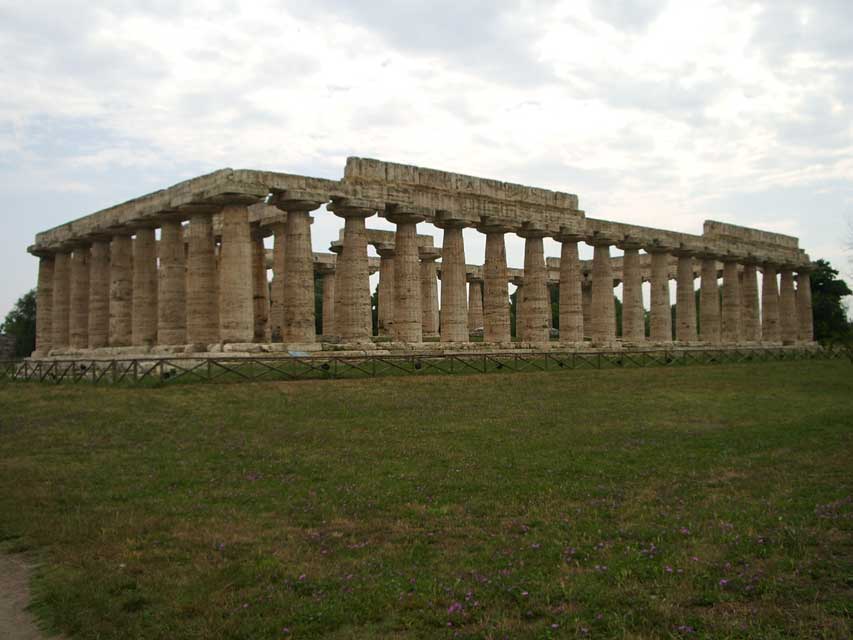 carnets de voyage italie - paestum - temple basilique