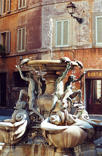 ghetto rome - fontana delle tartarughe