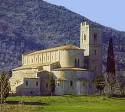 italie - toscane - abbaye de sant'Antimo