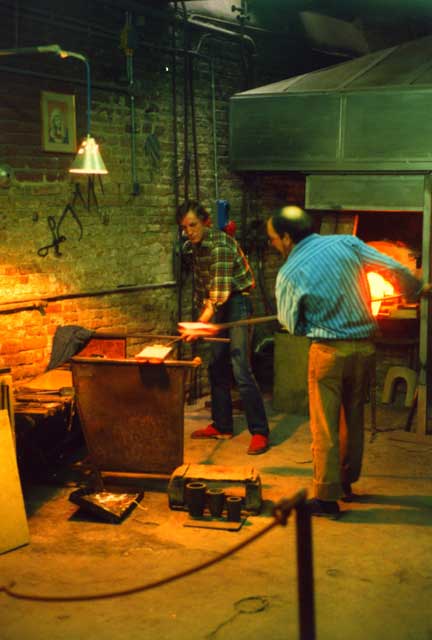 carnets de voyage italie et la vntie - murano - souffleur de verre