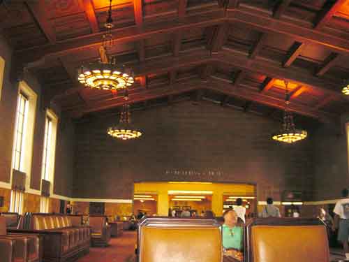 los angeles - el pueblo - le hall d'attente de la gare