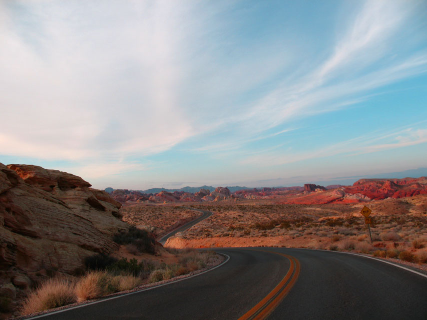 nevada - valley of fire - scenic road
