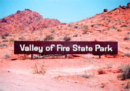 carnets de voyage usa - valley of fire - entre du parc