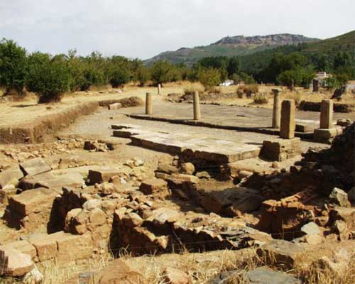 vestiges de la cit romaine d'ammaia  prs de portalgre