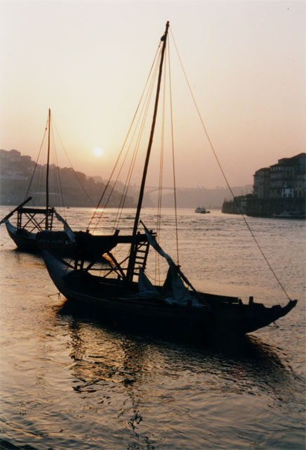 Portugal - Douro - Porto - coucher de soleil sur le Douro