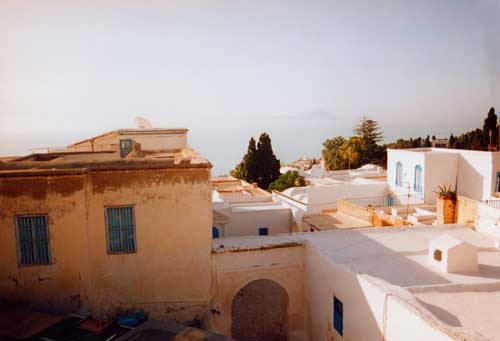 carnets de voyage tunisie - le quartier de sidi bousaïd à tunis