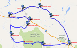 Usa - Wyoming - carte du circuit imagin par Susan du Elk Mountain Hotel