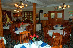 La salle de restaurant de Elk Mountain Historic