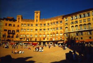 Carnets de voyage en Italie - La Toscane maritime - La piazza del Campo de Sienne