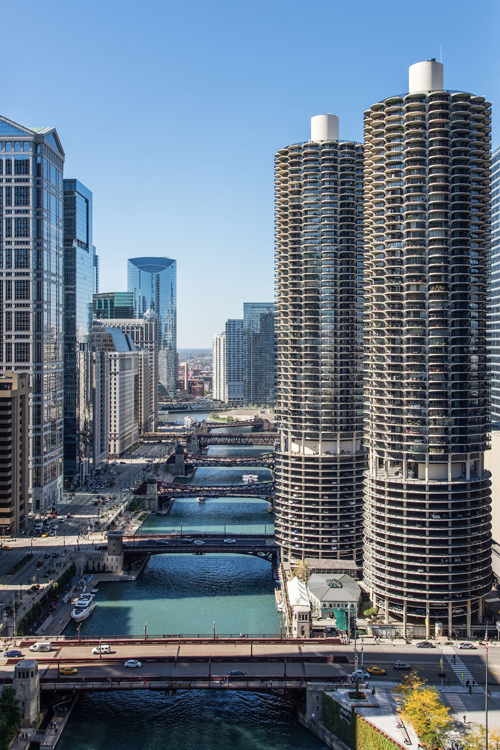 carnets et photos de voyage usa - chicago : Marina Tower