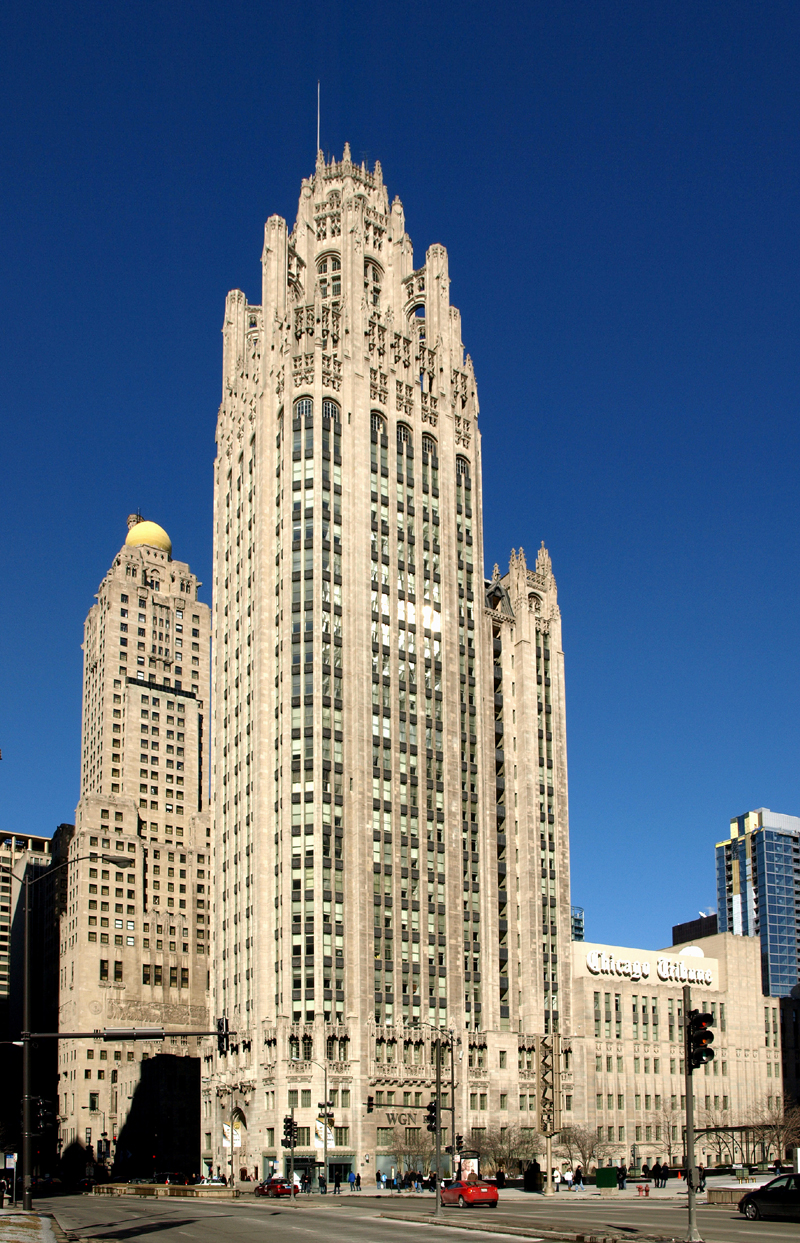 carnets et photos de voyage usa - chicago : Tribune Tower