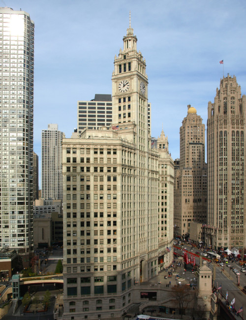 carnets et photos de voyage usa - chicago : Wrigley Tower