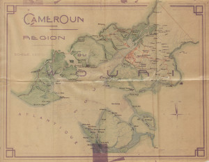 Carnets et photos de voyage Cameroun - Histoire des Doualas" - cartographie de l'estuaire du Wouri
