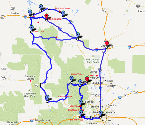 Carnets et photos de voyage - Colorado et Wyoming - de Denver à Elk Mountains