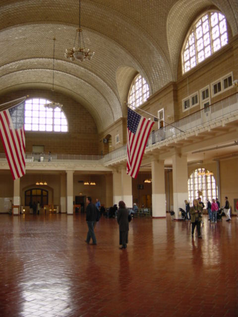 salle d'accueil ellis island