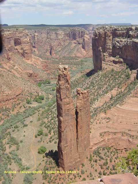 carnets de voyage usa - canyon de chelly - spider rock