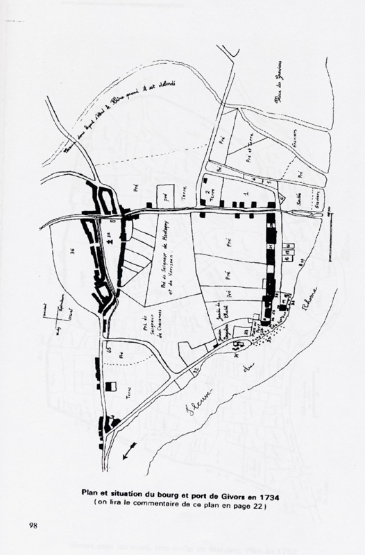 plan de givors en 1739