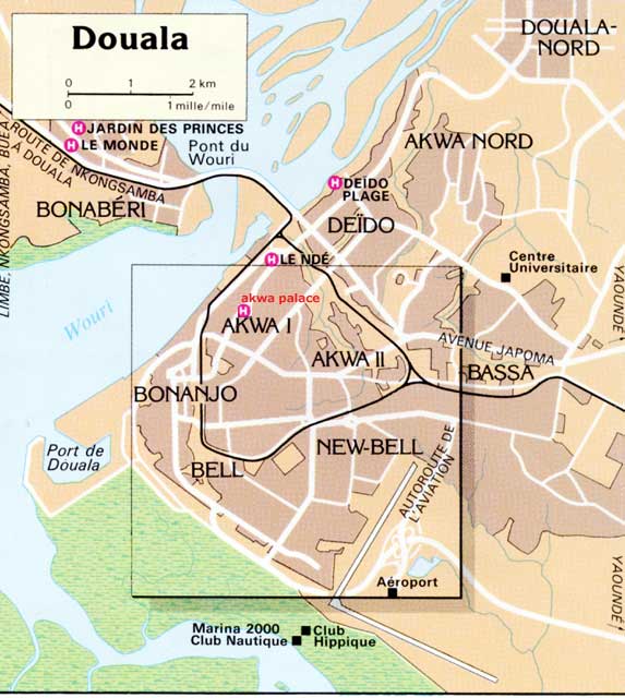 carte de douala