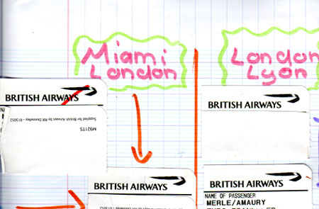 carnets de voyage miami par caroline merle - le retour  lyon