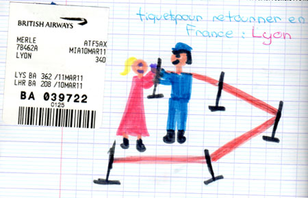 carnets de voyage miami par caroline merle - le retour  lyon