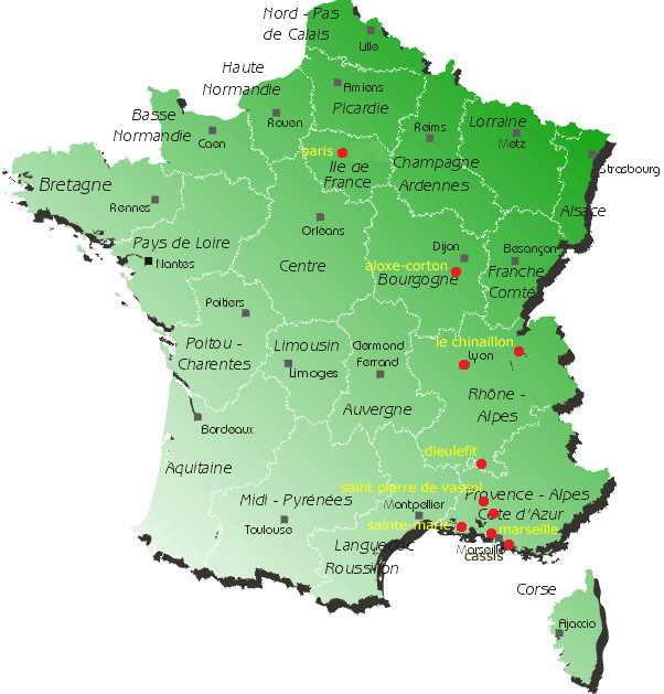 Carnets de voyage - France - Escapades de deux  trois jours