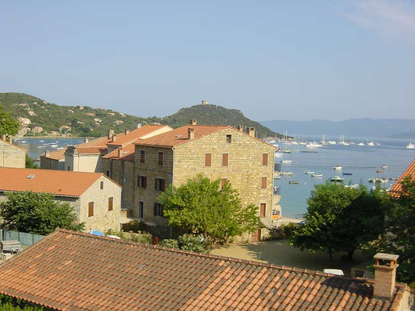 campomoro, vue de l'hotel du Ressac