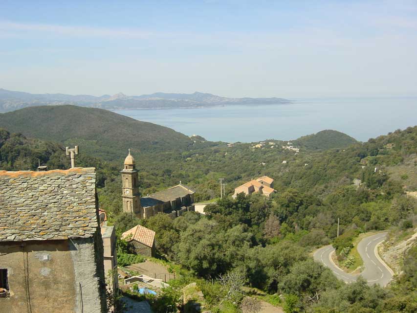 carnets de voyage corse - le nebbio - farinole - vue de la baie de saint florent