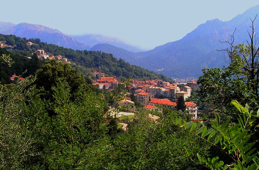 carnets de voyage corse - village de vico