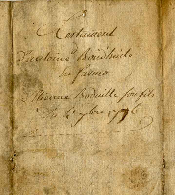 testament Antoine Boudhuille  Etrienne Bouduille