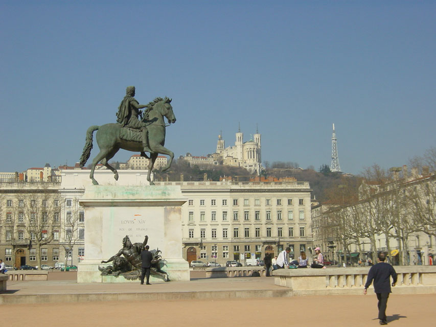 route gourmande lyon - la place bellecour