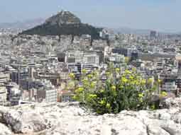 Athnes, la colline du Lycavette