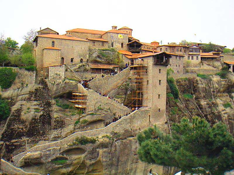 carnets de voyage grce - les mtores - le monastre megalo monasterio