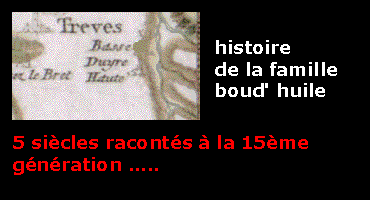 carnets de famille ou l'histoire sur 15 gnrations des Boud'huile