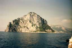 carnets de voyage italie - capri - les falaises