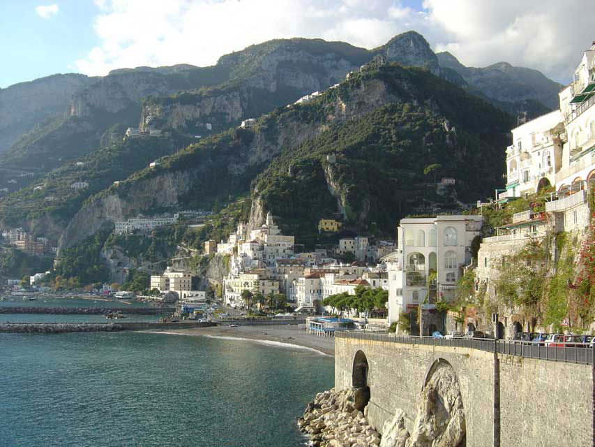 italie - amalfi - la route de la corniche