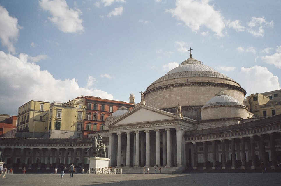 carnets de voyage italie - naples - glise saint franois de paul