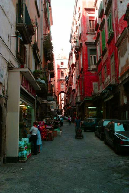 carnets de voyage italie - naples - quartier spaccanapoli