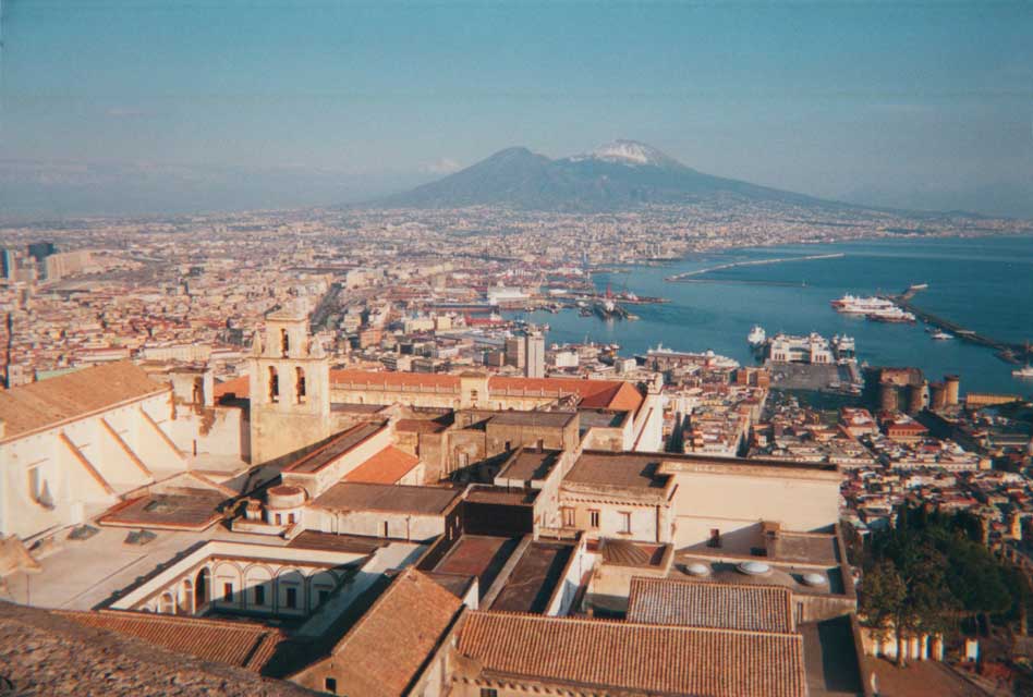 carnets de voyage italie - naples - vue sur la baie de la chartreuse san martino