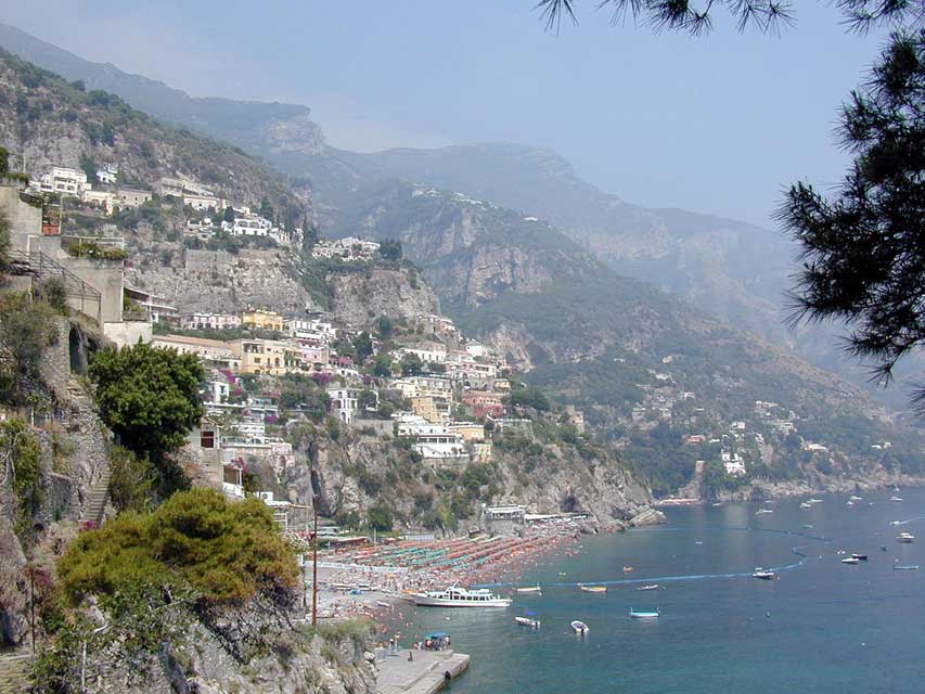 italie - plage de positano