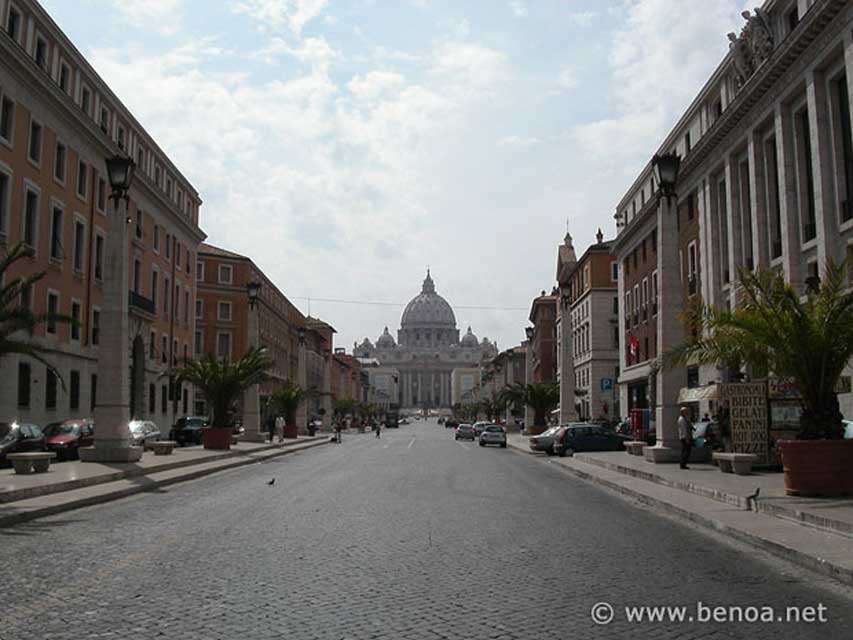 via della consilliazione et le vatican