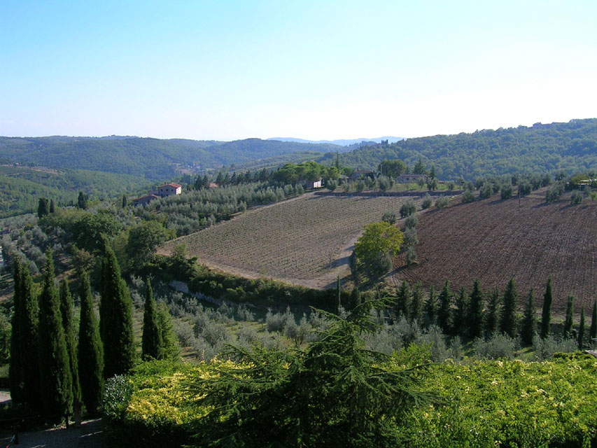 toscane - route du chianti - rada in chianti