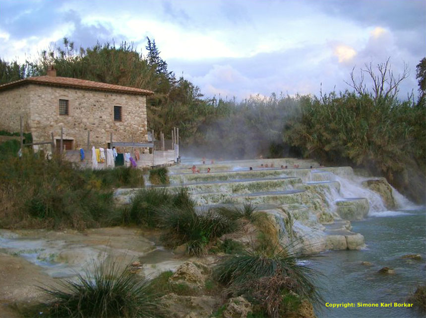 toscane maritime - saturnie - saturnia - les sources eaux sulfureuses